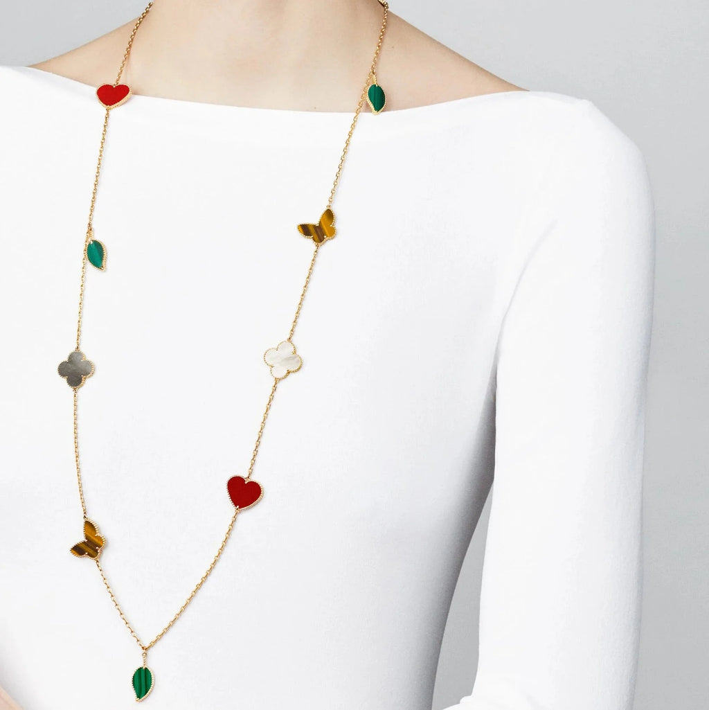 [Imperial] Lucky Alhambra Long Necklace-12 Designs