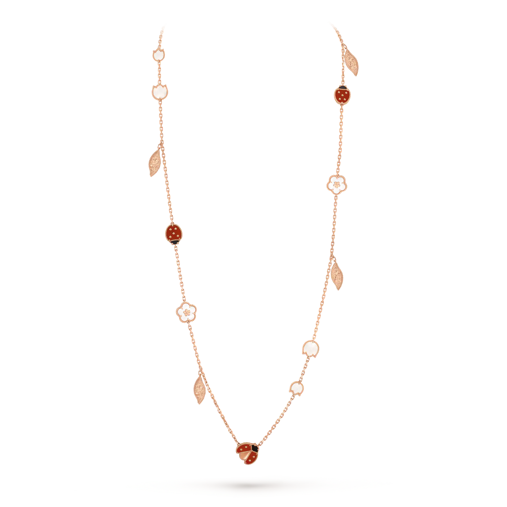 [Imperial] LUCKY SPRING 15 MOTIFS ROSE GOLD NECKLACE