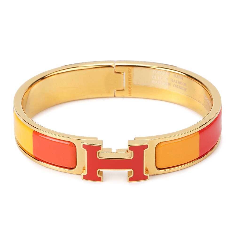 [Imperial] H BRACELET ORANGE RAINBOW CERAMIC