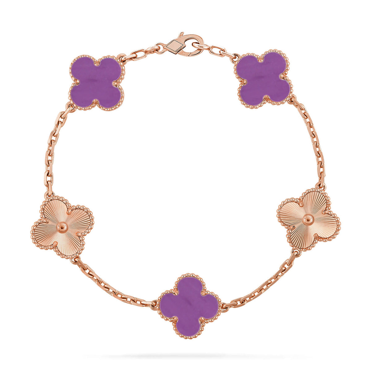[Imperial]New  CLOVER 5 MOTIF VIOLET BRACELET COLLECTION