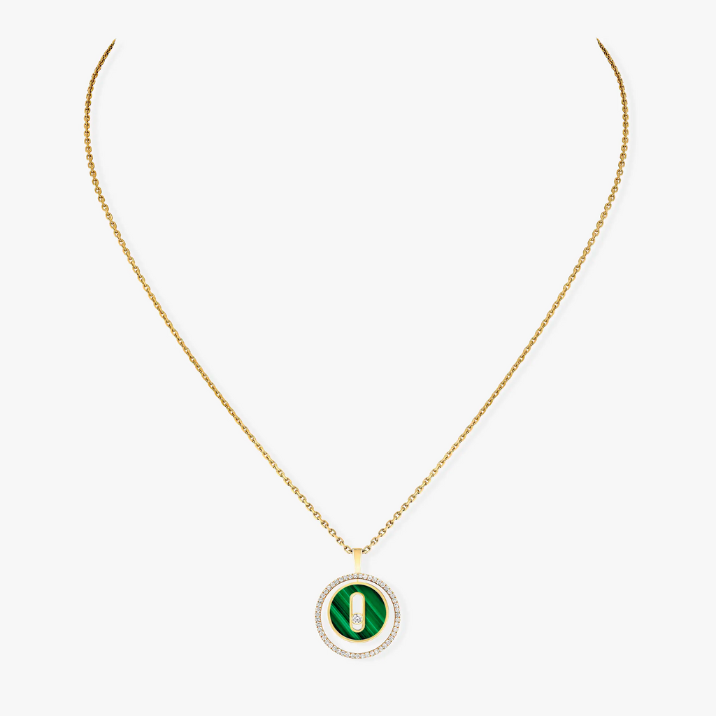[Imperial]  MOVE 1 DIAMOND MALACHITE GOLD DIAMOND NECKLACE