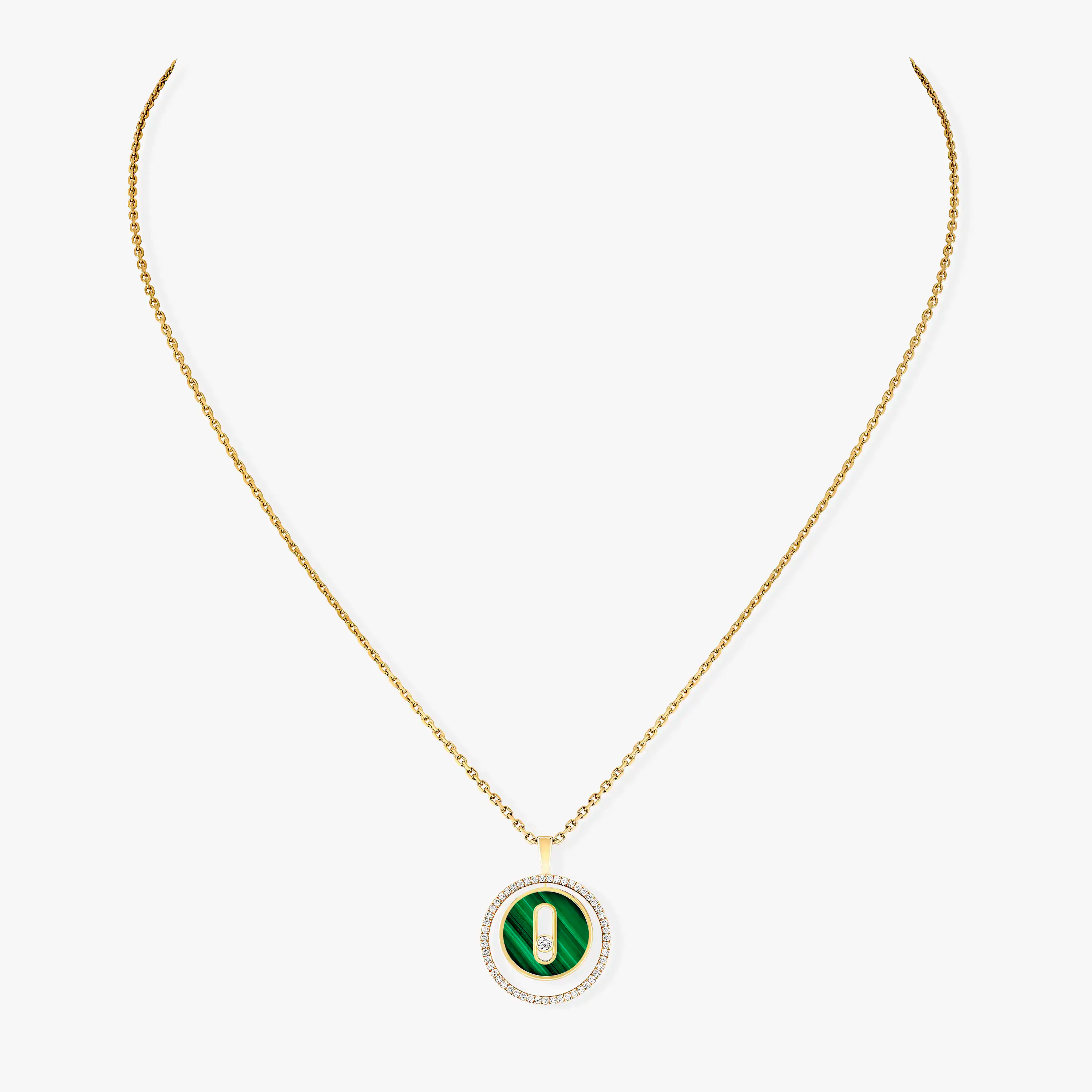 [Imperial]  MOVE 1 DIAMOND MALACHITE GOLD DIAMOND NECKLACE