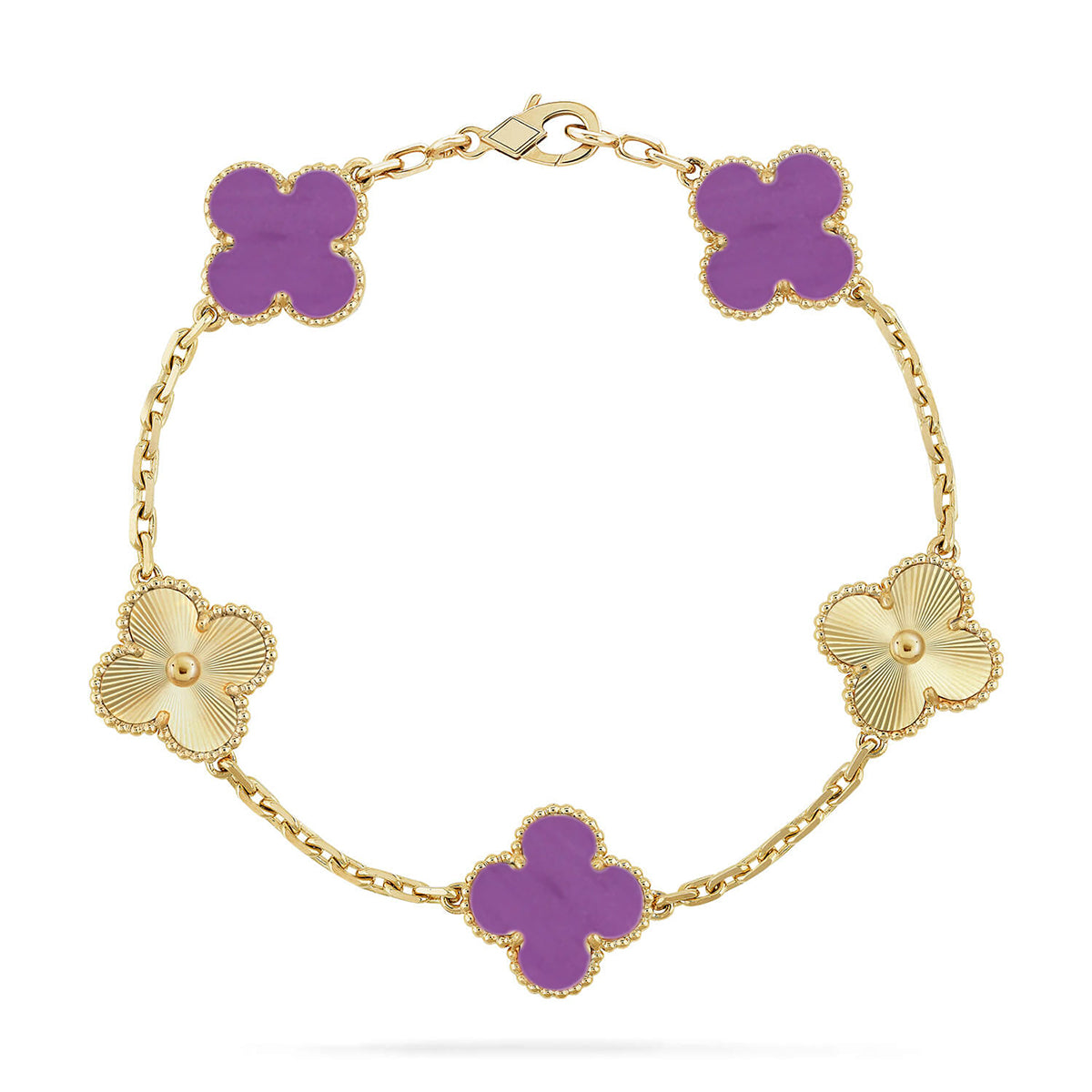 [Imperial]New  CLOVER 5 MOTIF VIOLET BRACELET COLLECTION