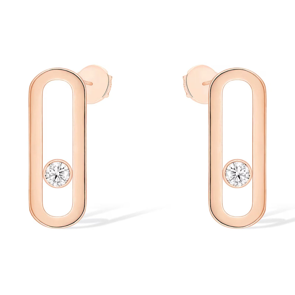 [Imperial] MOVE UNO SMALL 1 DIAMOND EARRINGS