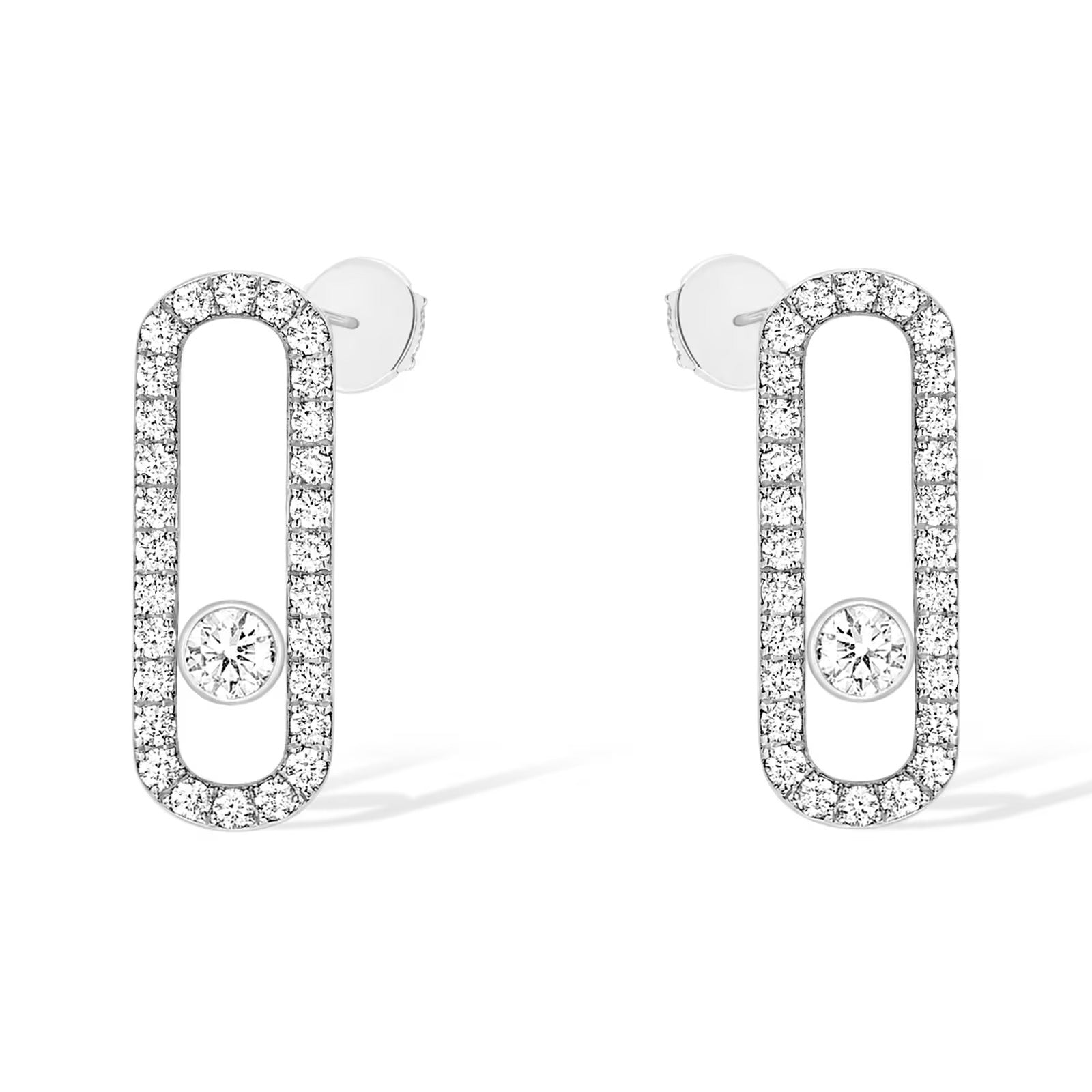 [Imperial] MOVE UNO STUD DIAMOND PAVED EARRINGS