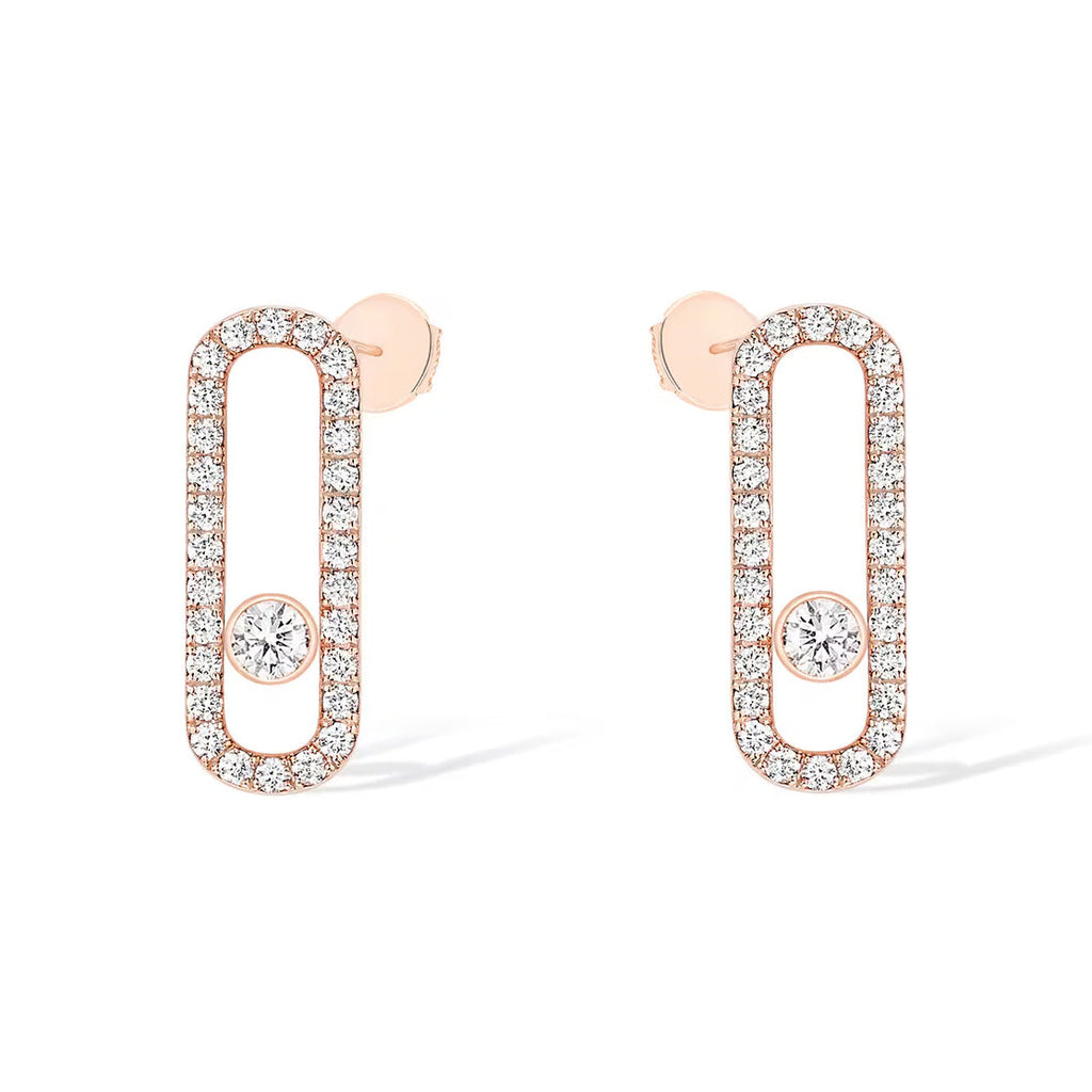 [Imperial] MOVE UNO STUD DIAMOND PAVED EARRINGS