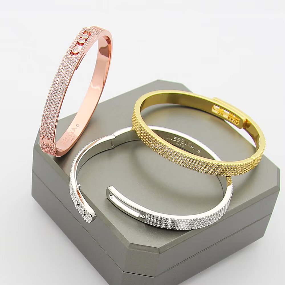 [Imperial] Move Noa Full Pavé Diamond Bangle Bracelet