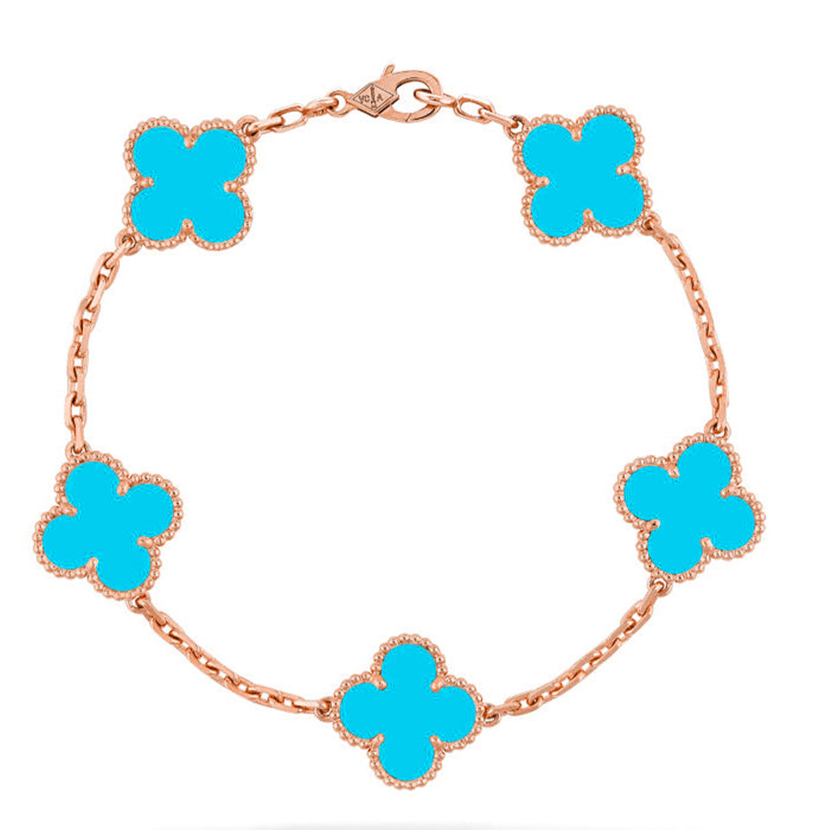 [Imperial]New  CLOVER 5 MOTIF TURQUOISE BRACELET COLLECTION