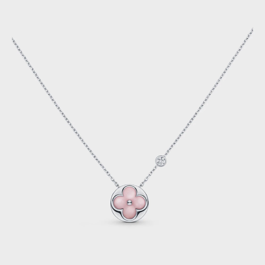 [Imperial] SUN MOTIF PINK MOP SILVER BRACELET
