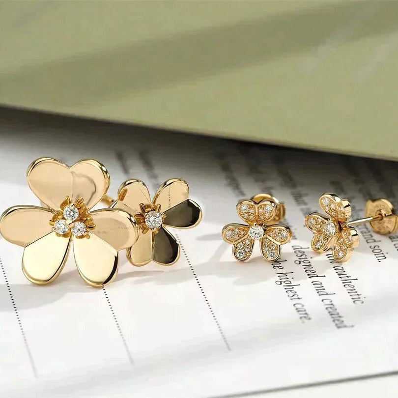 [Imperial] CLOVER COMOS GOLD DIAMOND RING