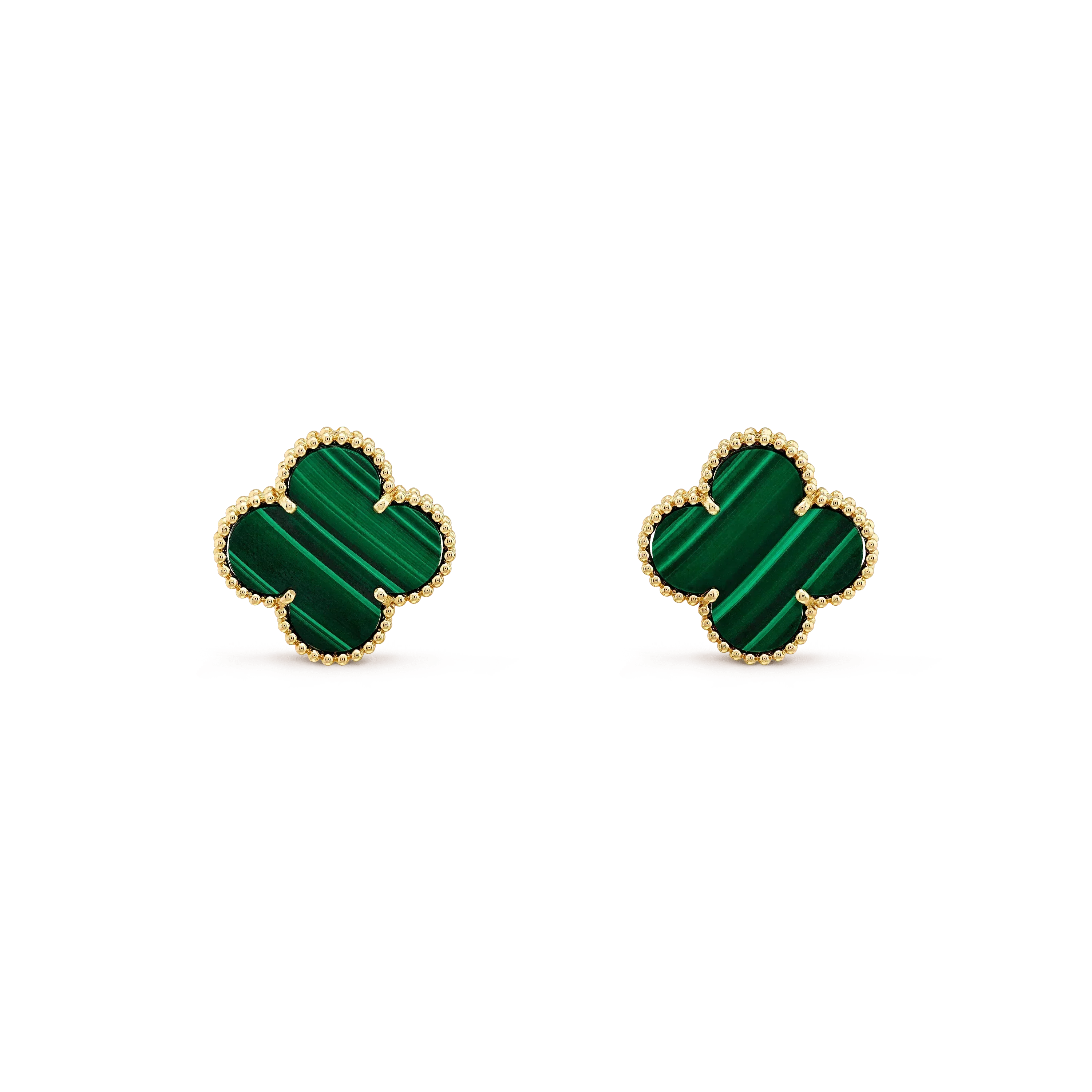 [Imperial] CLOVER MINI 9.5MM MALACHITE  EARRINGS