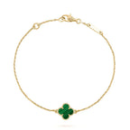[Imperial] CLOVER BRACELET MALACHITE 1 MOTIF