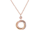 [Imperial] TRINITY SILVER GOLD PINK GOLD NECKLACE
