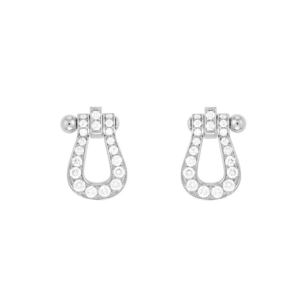 [Imperial] FORCE 10 FULL DIAMOND STUD EARRINGS MINI MODEL