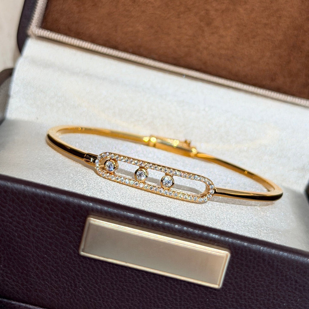 [Imperial] Move Pavé Diamond Bangle Bracelet M