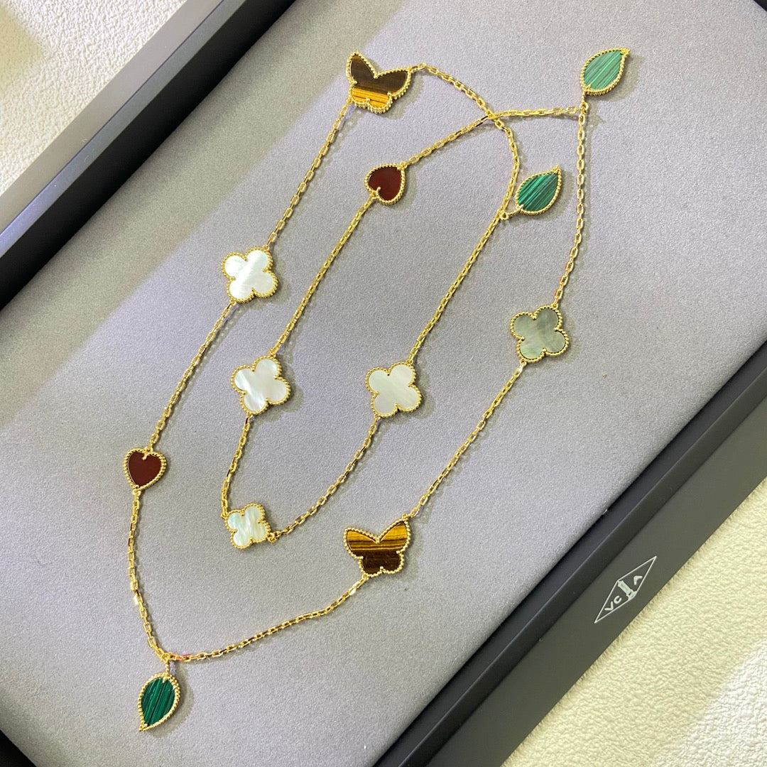 [Imperial] Lucky Alhambra Long Necklace-12 Designs