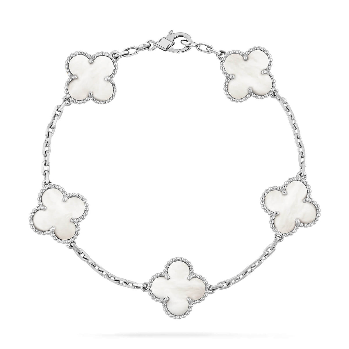 [Imperial]New CLOVER WHITE PEARL MOP 5 MOTIF BRACELET COLLECTION