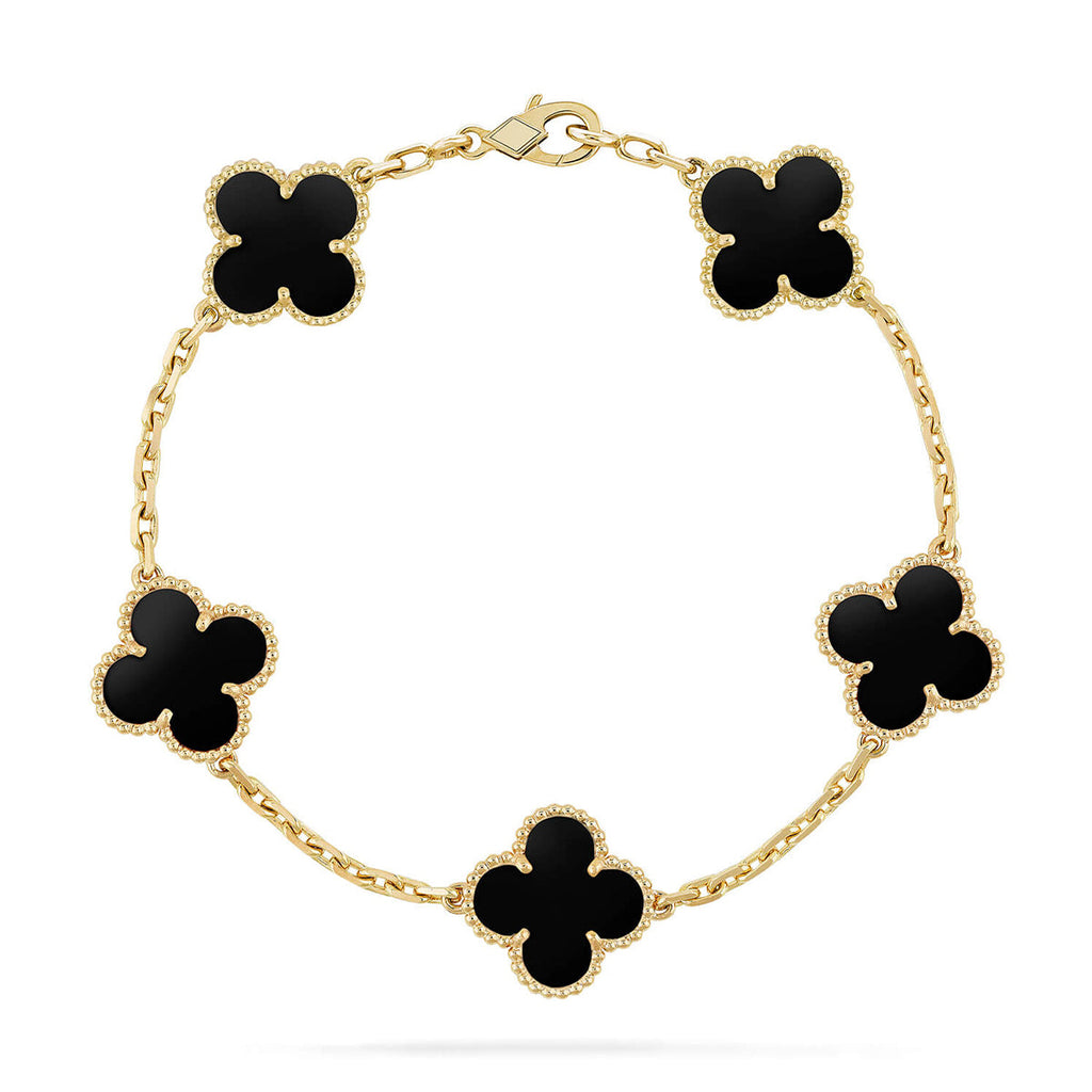 [Imperial]New CLOVER 5 MOTIF ONYXS BRACELET COLLECTION