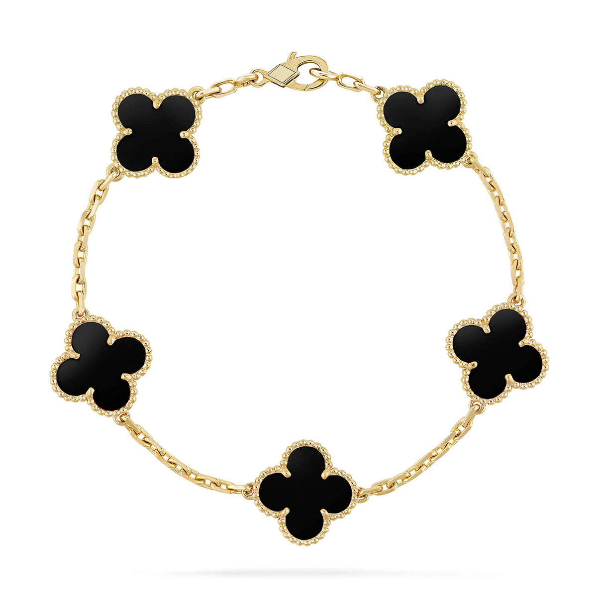 [Imperial]New CLOVER 5 MOTIF ONYXS BRACELET COLLECTION
