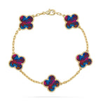 [Imperial]New CLOVER 5 MOTIF COLOR GEMSTONES BRACELET COLLECTION