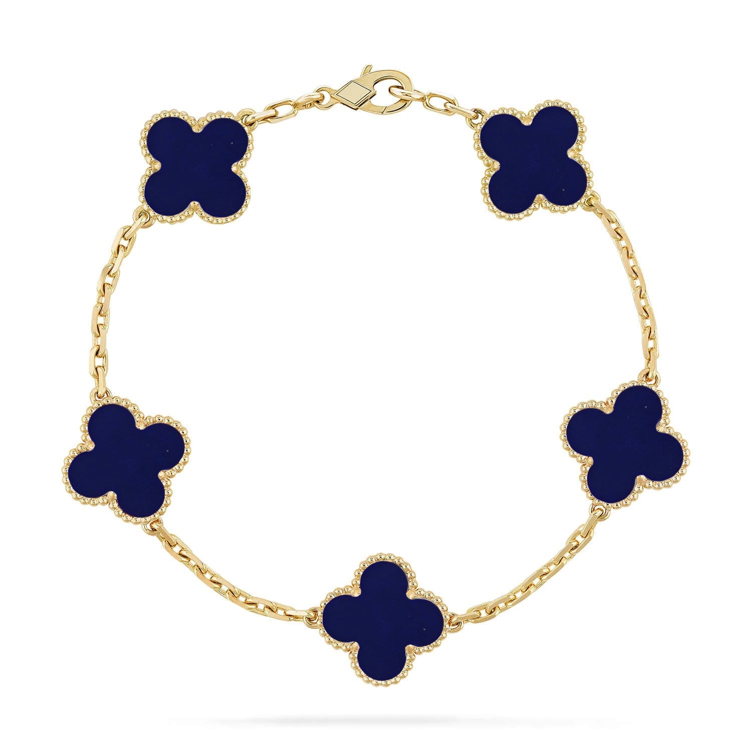 [Imperial]New CLOVER 5 MOTIF LAPIS LAZULI BRACELET COLLECTION