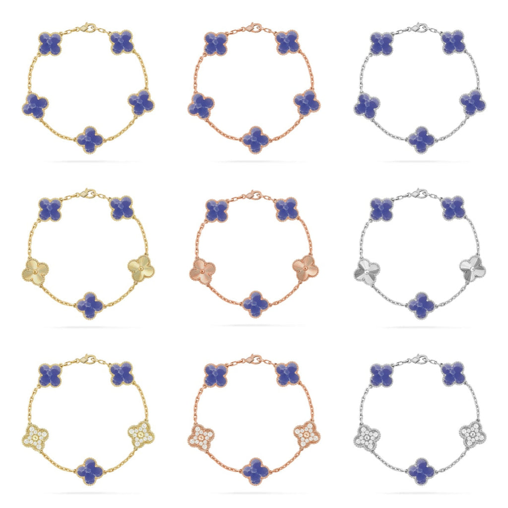 [Imperial]New CLOVER 5 MOTIF BLUE VEINS BRACELET COLLECTION