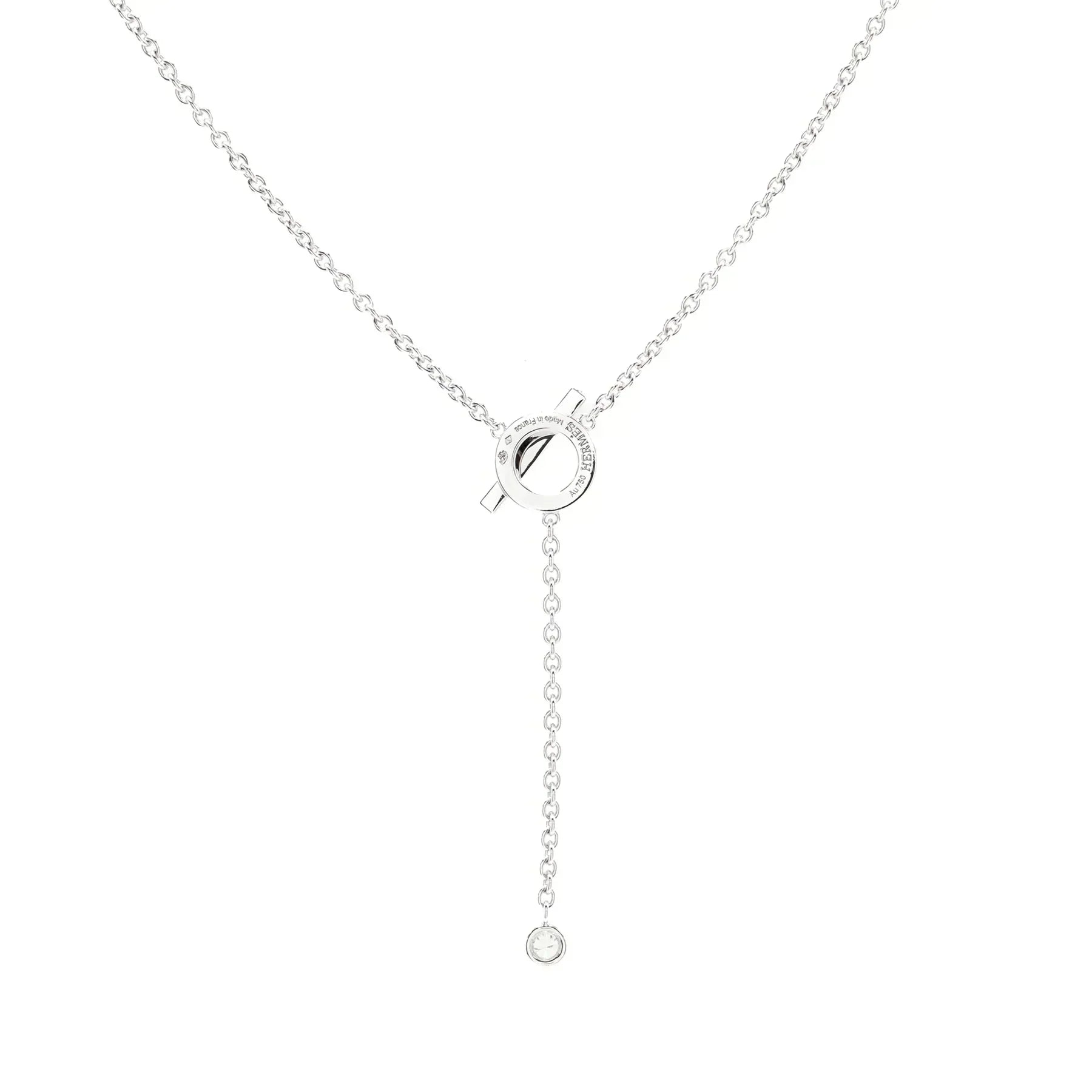 [Imperial] FINESSE SILVER DIAMOND NECKLACE
