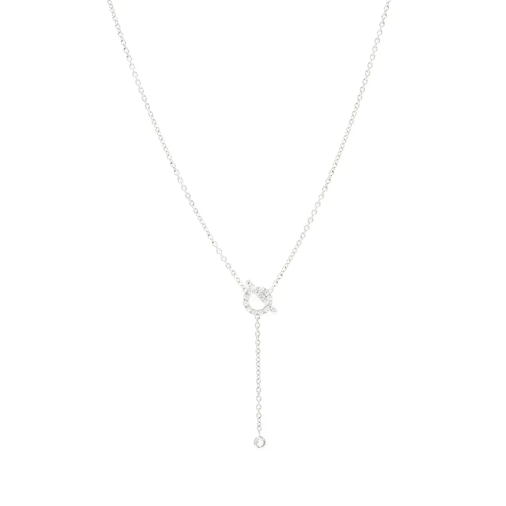 [Imperial] FINESSE SILVER DIAMOND NECKLACE