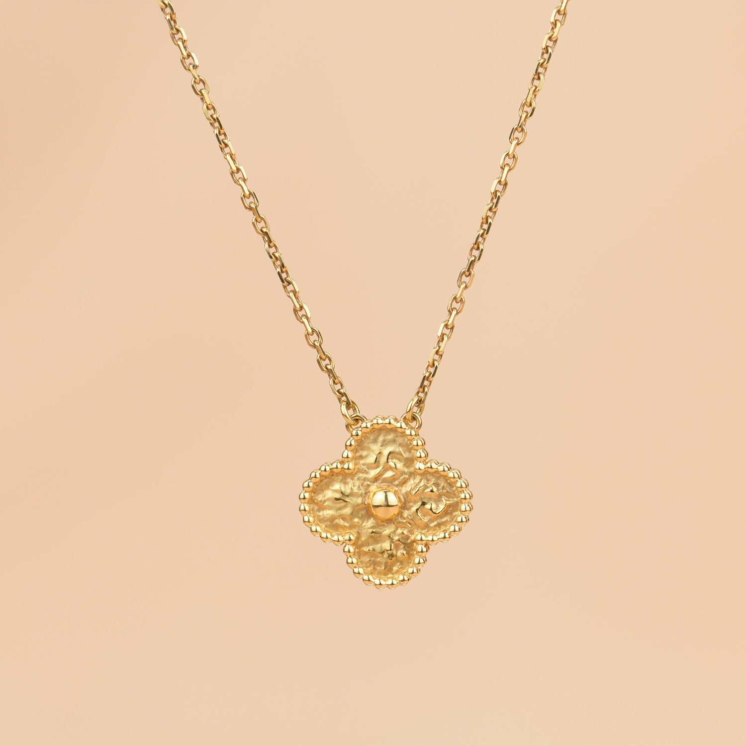 [Imperial] CLOVER 15MM  BRONZING NECKLACE