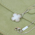 [Imperial] CLOVER  15MM WHITE MOTHER-OF-PEARL SILVER