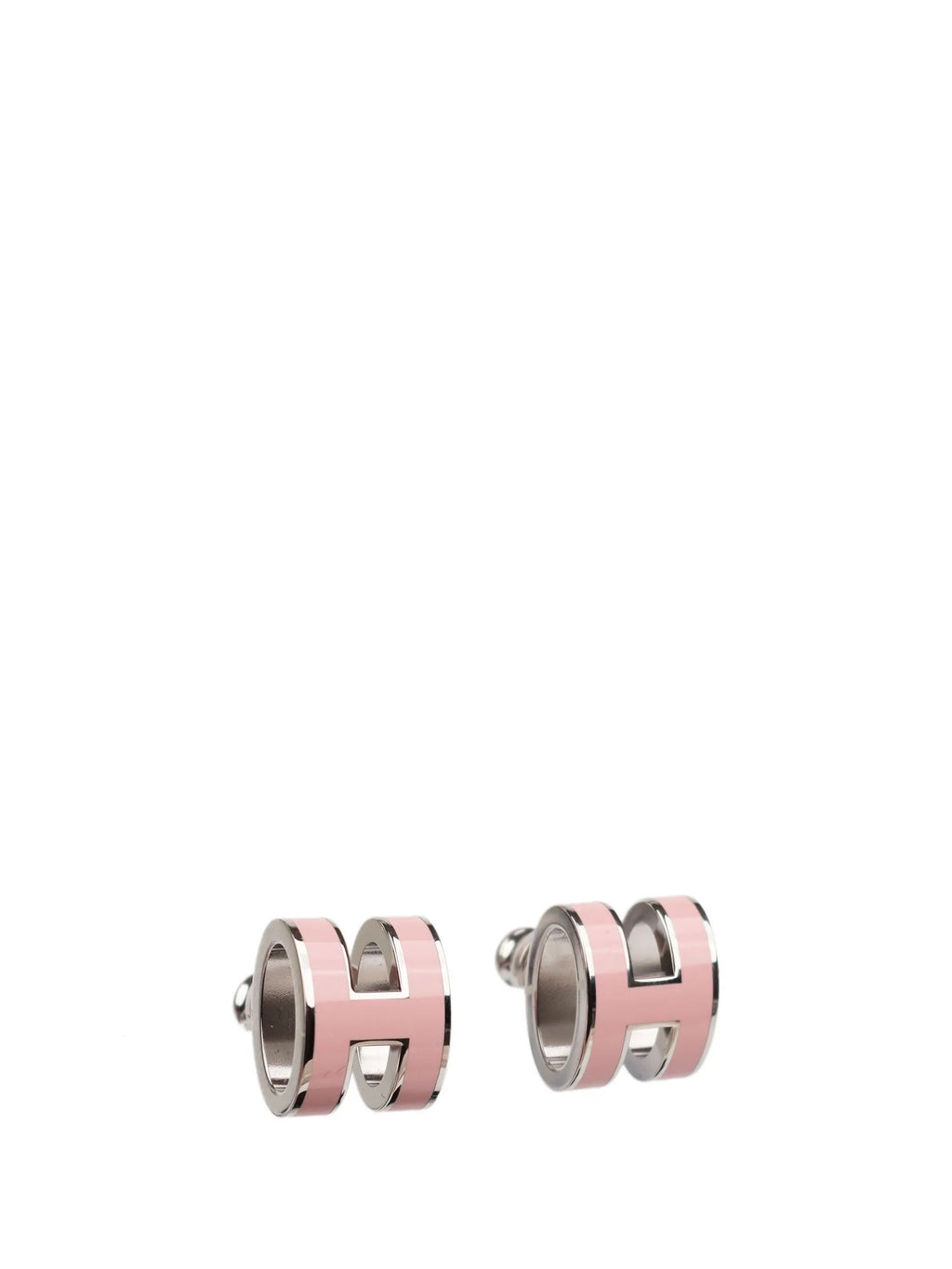 [Imperial] MINI POP H SILVER EARRINGS PINK