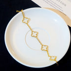 [Imperial]New CLOVER 5 MOTIF ROCK CRYSTAL BRACELET