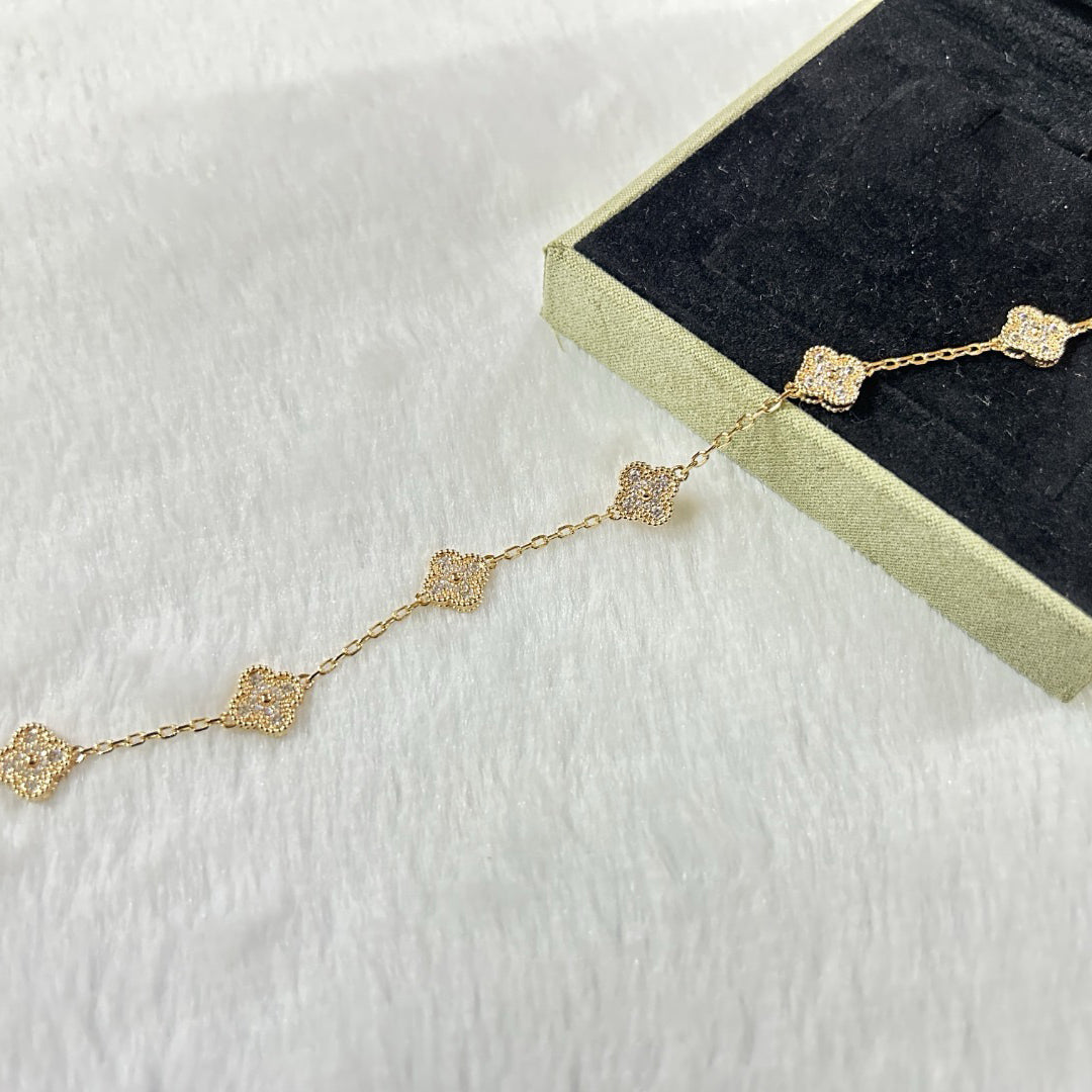 [Imperial]New CLOVER 6 MOTIF DIAMOND BRACELET