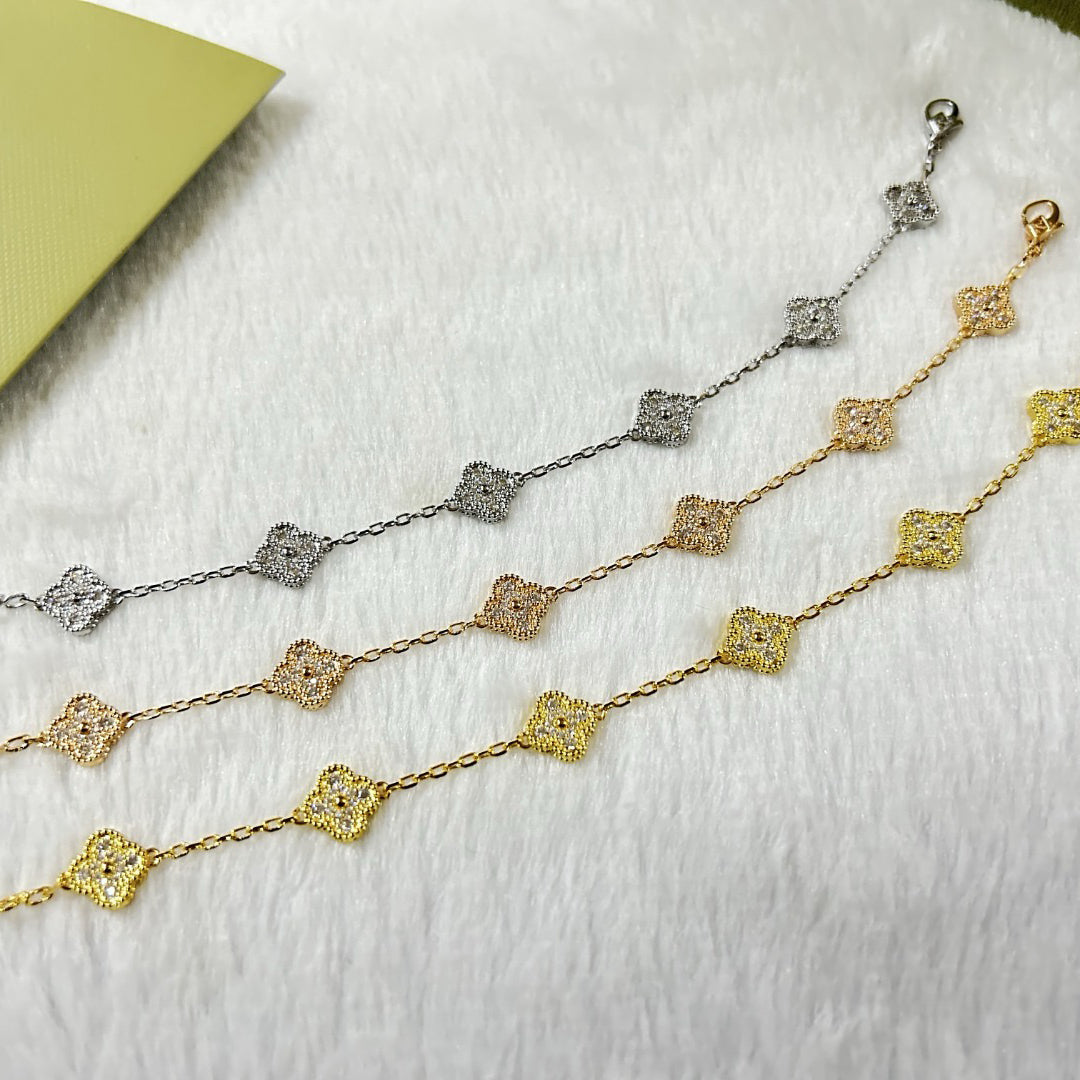 [Imperial]New CLOVER 6 MOTIF DIAMOND BRACELET