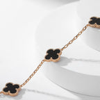 [Imperial] CLOVER 10 MOTIFS ONYX NECKLACE