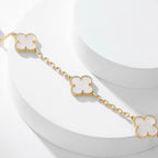 [Imperial] CLOVER 10 MOTIFS WHITE MOTHER OF PEARL NECKLACE