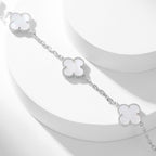 [Imperial] CLOVER 10 MOTIFS WHITE MOTHER OF PEARL NECKLACE