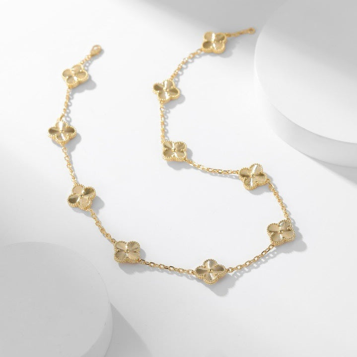 [Imperial] CLOVER 10 MOTIFS LASER NECKLACE