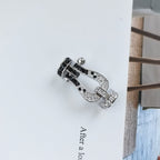 [Imperial] FORCE LARGE HORSESHOE BLACK WHITE DIAMOND BRACELET ROSE GOLD