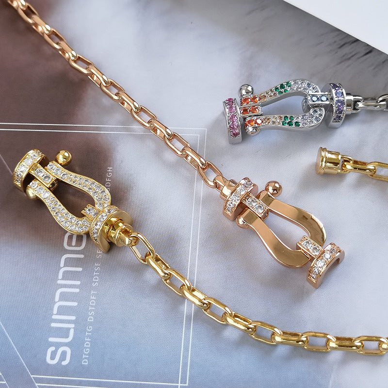 [Imperial] FORCE LARGE HORSESHOE CLASP  METAL BRACELET