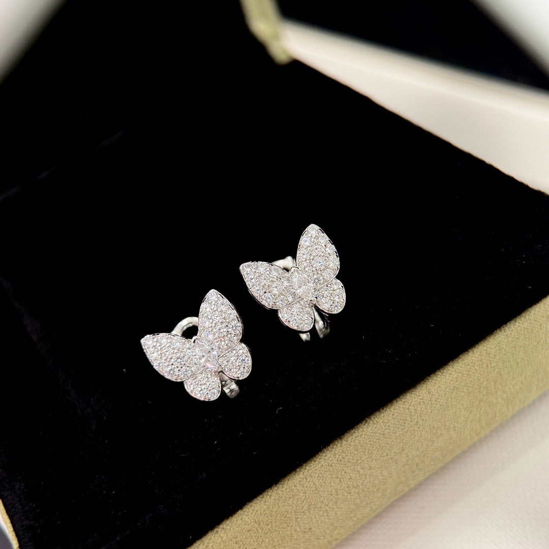 [Imperial] BUTTERFLY ALL DIAMOND EARRINGS