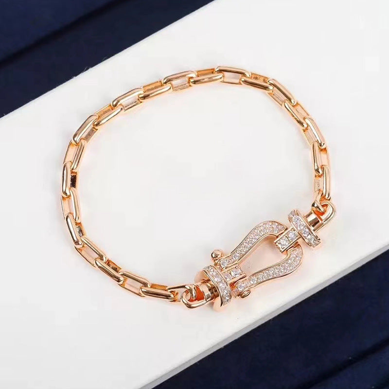 [Imperial] FORCE LARGE HORSESHOE CLASP  METAL BRACELET