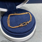 [Imperial] FORCE SMALL HORSESHOE  DIAMOND CHAIN ROPE BRACELET