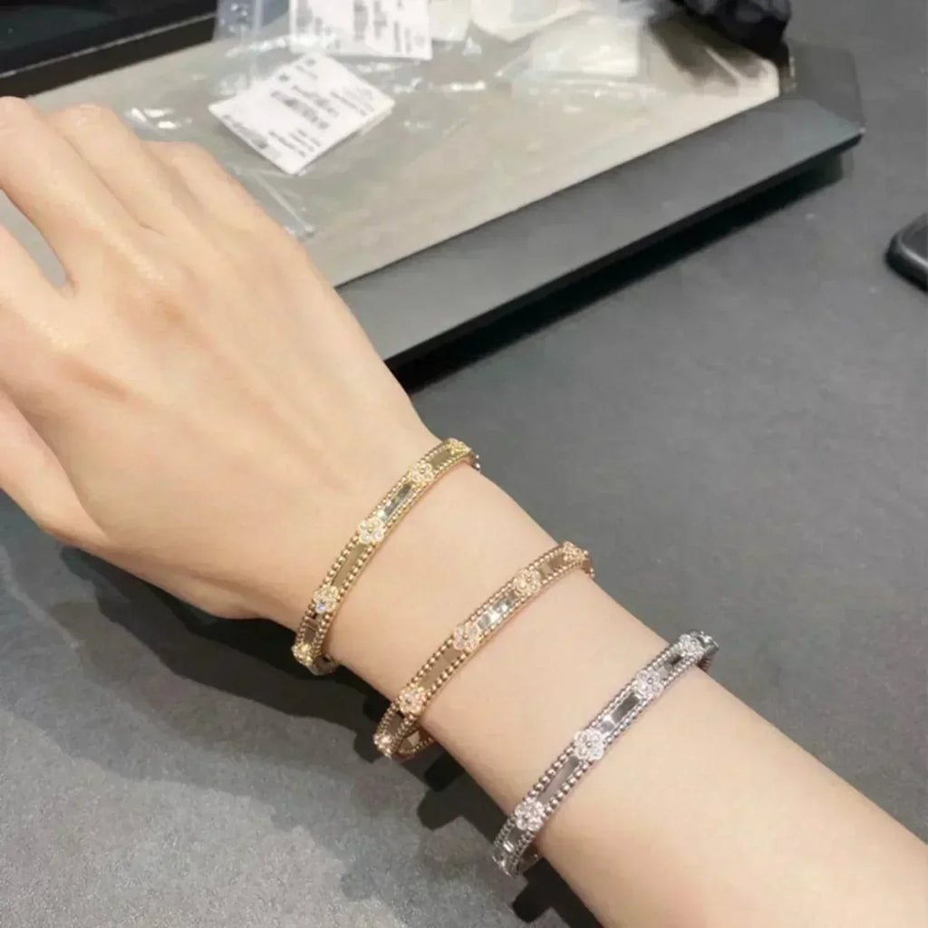 [Imperial] CLOVER BRACELET 4MM DIAMONDS