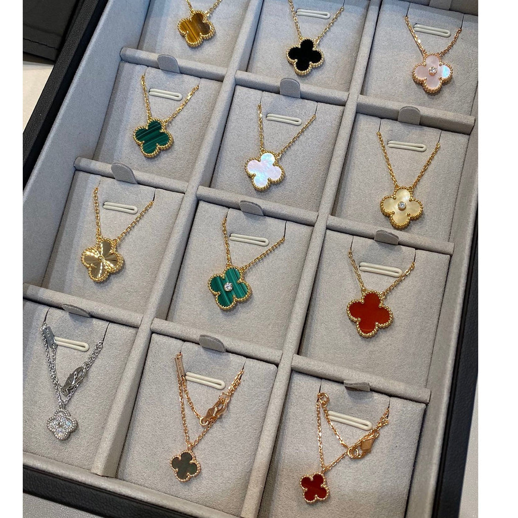 [Imperial] CLOVER 15MM LASER NECKLACE SILVER