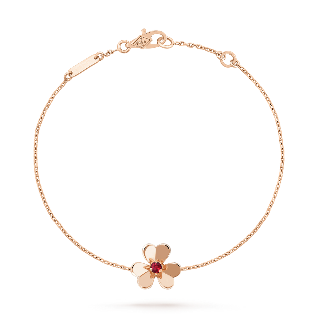 [Imperial] FRIVOLE GOLD FLOWER PINK MALACHITE BRACELET