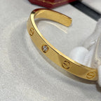 [Imperial] LOVE BRACELET 6.1MM 1 DIAMOND OPEN CUFF