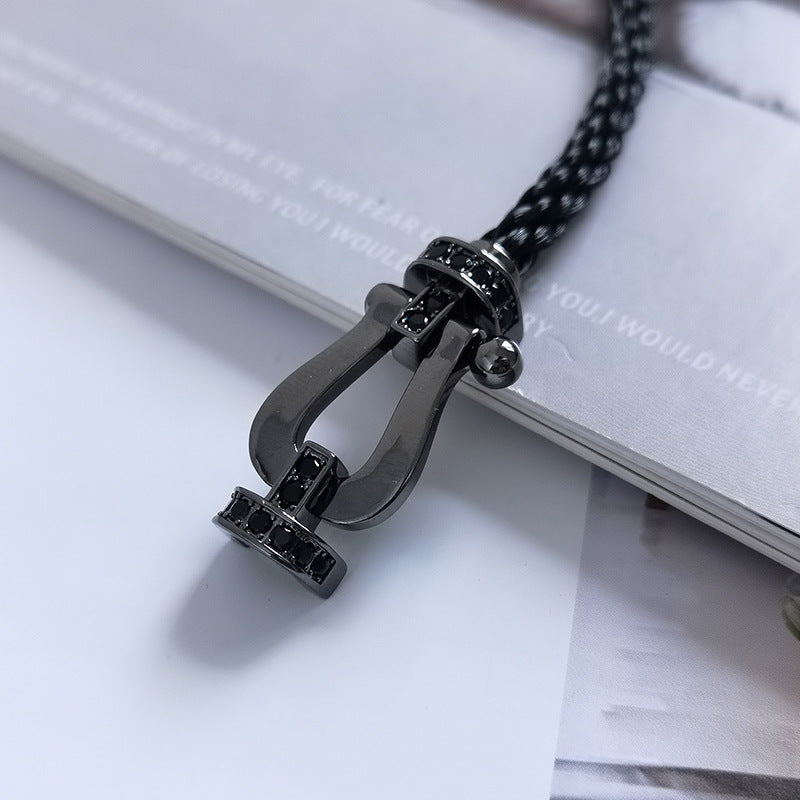 [Imperial] FORCE LARGE SERIES HORSESHOE BLACK SAMURAI BRACELET