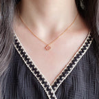 [Imperial] CLOVER 15MM PINK MOTHER-OF-PEARL SINGLE FLOWER NECKLACE