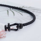 [Imperial] FORCE LARGE SERIES HORSESHOE BLACK SAMURAI BRACELET